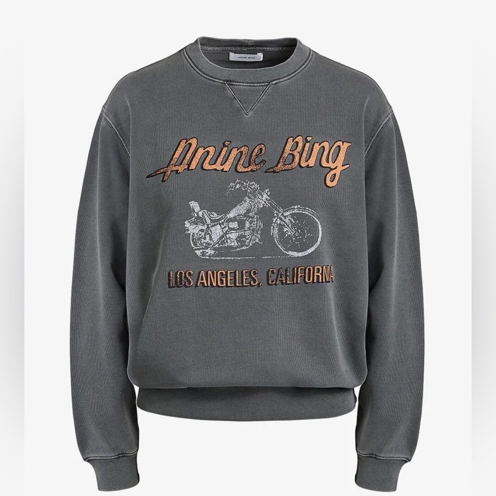 Anine Bing Ramona Crewneck Sweatshirt, Size Medium, Great Condition!